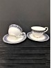 2 Cups &Saucers Gift Set Blue With Gift Box